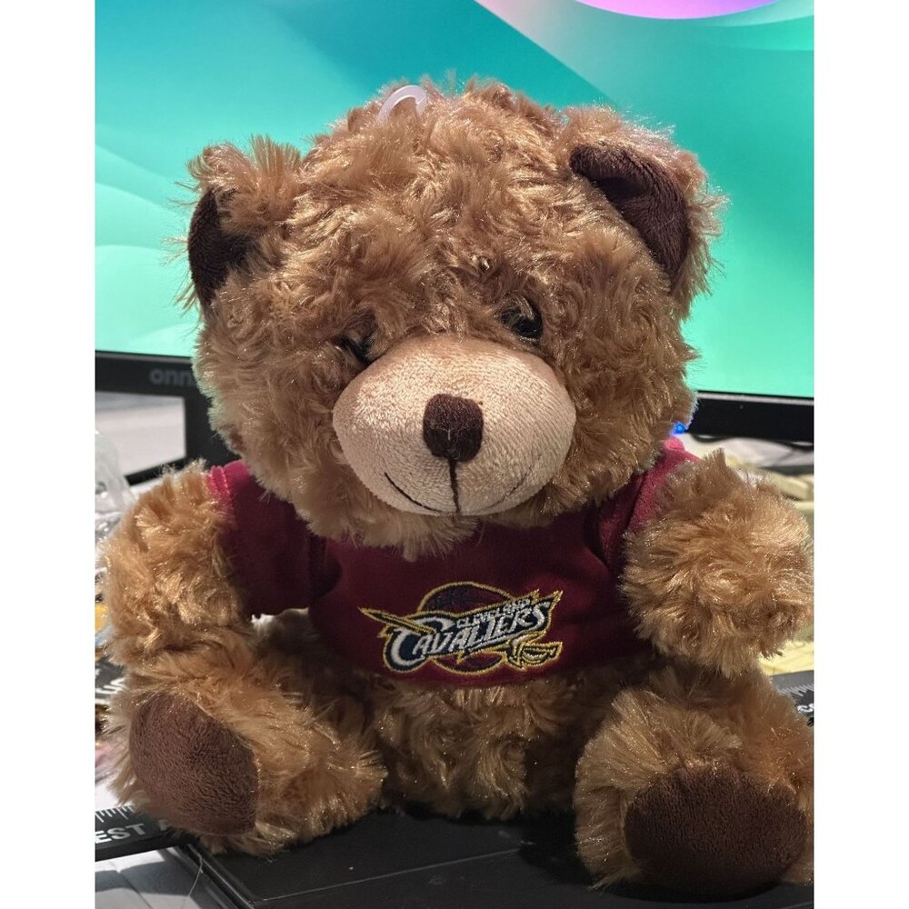 Cleveland Cavaliers Sport Souvenir Teddy Bear  Red Top Plush Stuffed Animal Kids